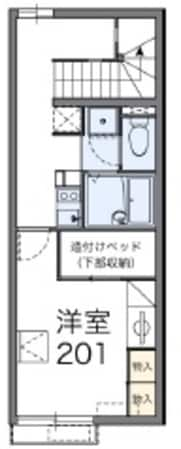 レオパレスメルベーユ29862の物件間取画像